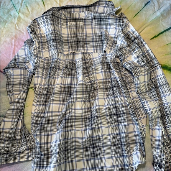 Duluth Trading Co Armachillo Women’s Long Sleeve Button Down Blue Plaid Size S - Picture 5 of 6
